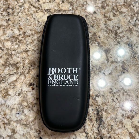 Booth & Bruce England Men’s Eyeglasses Tortoise and Red Plaid with case - Picture 2 of 8